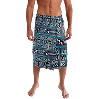 Maori Matariki Lavalava Blue Galaxy Aesthetic Koru Art LT01 Blue - Polynesian Pride