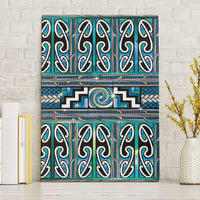 Maori Matariki Canvas Wall Art Green Galaxy Aesthetic Koru Art LT01 Without Frame Green - Polynesian Pride