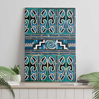 Maori Matariki Canvas Wall Art Green Galaxy Aesthetic Koru Art LT01 - Polynesian Pride