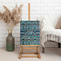 Maori Matariki Canvas Wall Art Green Galaxy Aesthetic Koru Art LT01 - Polynesian Pride