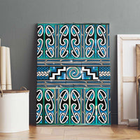 Maori Matariki Canvas Wall Art Green Galaxy Aesthetic Koru Art LT01 - Polynesian Pride