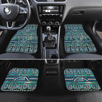 Maori Matariki Car Mats Green Galaxy Aesthetic Koru Art LT01 Set 4pcs Green - Polynesian Pride