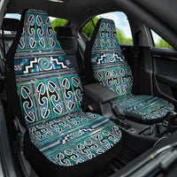 Maori Matariki Car Seat Cover Green Galaxy Aesthetic Koru Art