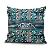 Maori Matariki Pillow Cover Green Galaxy Aesthetic Koru Art LT01 Green - Polynesian Pride