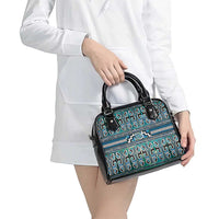 Maori Matariki Shoulder Handbag Green Galaxy Aesthetic Koru Art LT01 - Polynesian Pride