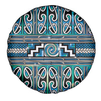 Maori Matariki Spare Tire Cover Green Galaxy Aesthetic Koru Art