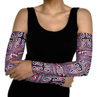 Maori Matariki Arm Sleeves Pink Galaxy Aesthetic Koru Art LT01 - Polynesian Pride