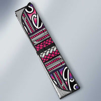 Maori Matariki Auto Sun Shade Pink Galaxy Aesthetic Koru Art