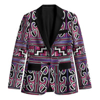 Maori Matariki Blazer Pink Galaxy Aesthetic Koru Art
