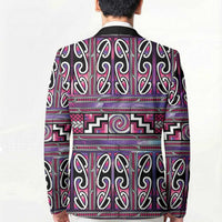 Maori Matariki Blazer Pink Galaxy Aesthetic Koru Art
