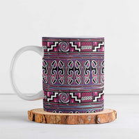 Maori Matariki Ceramic Mug Pink Galaxy Aesthetic Koru Art LT01 Pink - Polynesian Pride