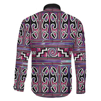 Maori Matariki Family Matching Mermaid Dress and Hawaiian Shirt Pink Galaxy Aesthetic Koru Art LT01 - Polynesian Pride