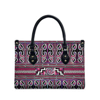Maori Matariki Leather Bag Pink Galaxy Aesthetic Koru Art LT01 - Polynesian Pride