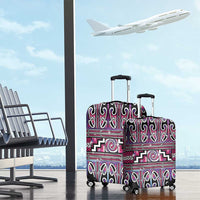 Maori Matariki Luggage Cover Pink Galaxy Aesthetic Koru Art