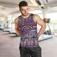 Maori Matariki Men Tank Top Pink Galaxy Aesthetic Koru Art LT01 Pink - Polynesian Pride