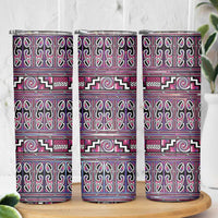 Maori Matariki Skinny Tumbler Pink Galaxy Aesthetic Koru Art LT01 - Polynesian Pride