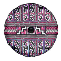 Maori Matariki Spare Tire Cover Pink Galaxy Aesthetic Koru Art