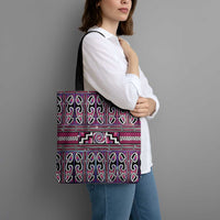 Maori Matariki Tote Bag Pink Galaxy Aesthetic Koru Art LT01 - Polynesian Pride