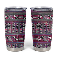 Maori Matariki Tumbler Cup Pink Galaxy Aesthetic Koru Art