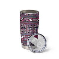 Maori Matariki Tumbler Cup Pink Galaxy Aesthetic Koru Art