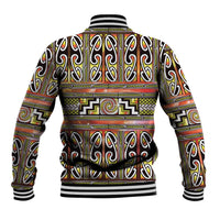 Maori Matariki Baseball Jacket Yellow Galaxy Aesthetic Koru Art