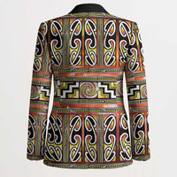 Maori Matariki Blazer Yellow Galaxy Aesthetic Koru Art