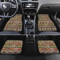 Maori Matariki Car Mats Yellow Galaxy Aesthetic Koru Art