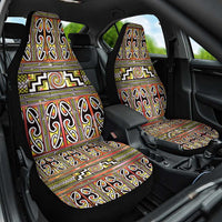 Maori Matariki Car Seat Cover Yellow Galaxy Aesthetic Koru Art