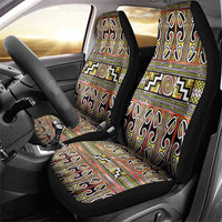 Maori Matariki Car Seat Cover Yellow Galaxy Aesthetic Koru Art