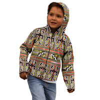 Maori Matariki Kid Hoodie Yellow Galaxy Aesthetic Koru Art