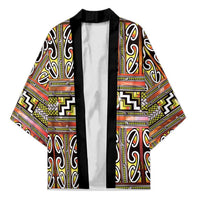 Maori Matariki Kimono Yellow Galaxy Aesthetic Koru Art LT01 Unisex Yellow - Polynesian Pride
