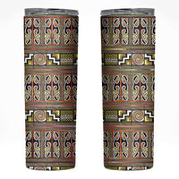 Maori Matariki Skinny Tumbler Yellow Galaxy Aesthetic Koru Art LT01 Yellow - Polynesian Pride