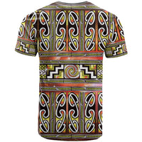 Maori Matariki T Shirt Yellow Galaxy Aesthetic Koru Art LT01 - Polynesian Pride