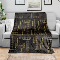 Hawaii Brown Plumeria Lei Black Blanket Frangipani Floral Heritage Art
