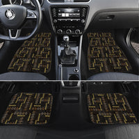 Hawaii Brown Plumeria Lei Black Car Mats Frangipani Floral Heritage Art