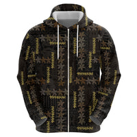 Hawaii Brown Plumeria Lei Black Hoodie Frangipani Floral Heritage Art