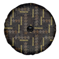 Hawaii Brown Plumeria Lei Black Spare Tire Cover Frangipani Floral Heritage Art