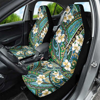Polynesian Hibiscus Tropical Green Floral Car Seat Cover Tribal Pattern LT01 - Polynesian Pride