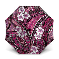 Polynesian Hibiscus Tropical Pink Floral Umbrella Tribal Pattern - Polynesian Pride