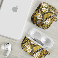 Polynesian Hibiscus Tropical Yellow Floral AirPods Case Tribal Pattern - Polynesian Pride