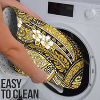 Polynesian Hibiscus Tropical Yellow Floral Bathroom Set Tribal Pattern - Polynesian Pride