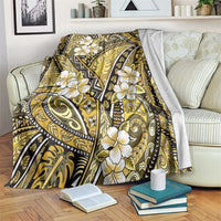 Polynesian Hibiscus Tropical Yellow Floral Blanket Tribal Pattern LT01 Yellow - Polynesian Pride