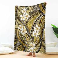 Polynesian Hibiscus Tropical Yellow Floral Blanket Tribal Pattern LT01 - Polynesian Pride