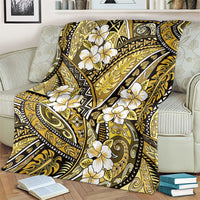 Polynesian Hibiscus Tropical Yellow Floral Blanket Tribal Pattern LT01 - Polynesian Pride