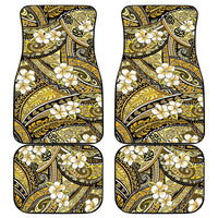 Polynesian Hibiscus Tropical Yellow Floral Car Mats Tribal Pattern - Polynesian Pride