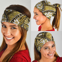 Polynesian Hibiscus Tropical Yellow Floral Neck Gaiter Tribal Pattern - Polynesian Pride