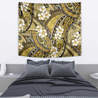 Polynesian Hibiscus Tropical Yellow Floral Tapestry Tribal Pattern - Polynesian Pride