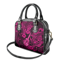 Hawaii Ukulele Shoulder Handbag Polynesian Pattern Pink Version LT01 - Polynesian Pride