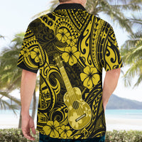 Hawaii Ukulele Hawaiian Shirt Polynesian Pattern Yellow Version LT01 - Polynesian Pride