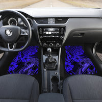 Hawaii Fish Hook Car Mats Polynesian Pattern Navy Blue Version LT01 - Polynesian Pride